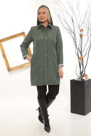 copy of Trençkot Kısa Spatlı Kapüşonlu