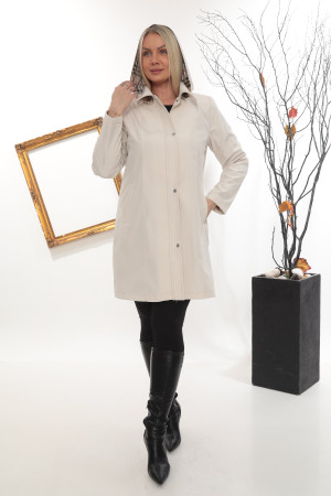 copy of copy of copy of Trençkot Kısa Spatlı Kapüşonlu