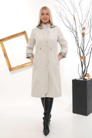 copy of copy of copy of copy of Trençkot Uzun Belden İpli Kapüşonlu